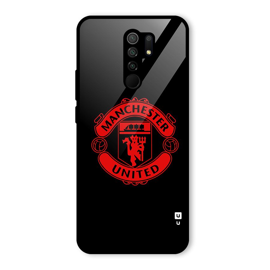 Bold Mancheter United Glass Back Case for Poco M2