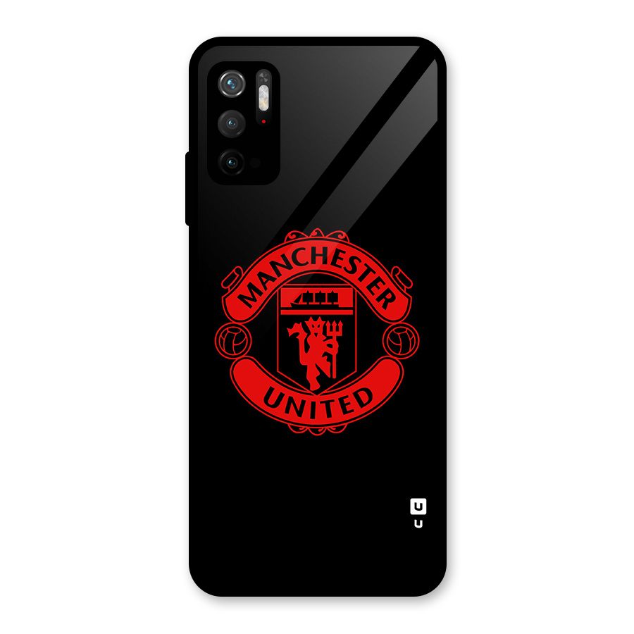 Bold Mancheter United Glass Back Case for Poco M3 Pro 5G