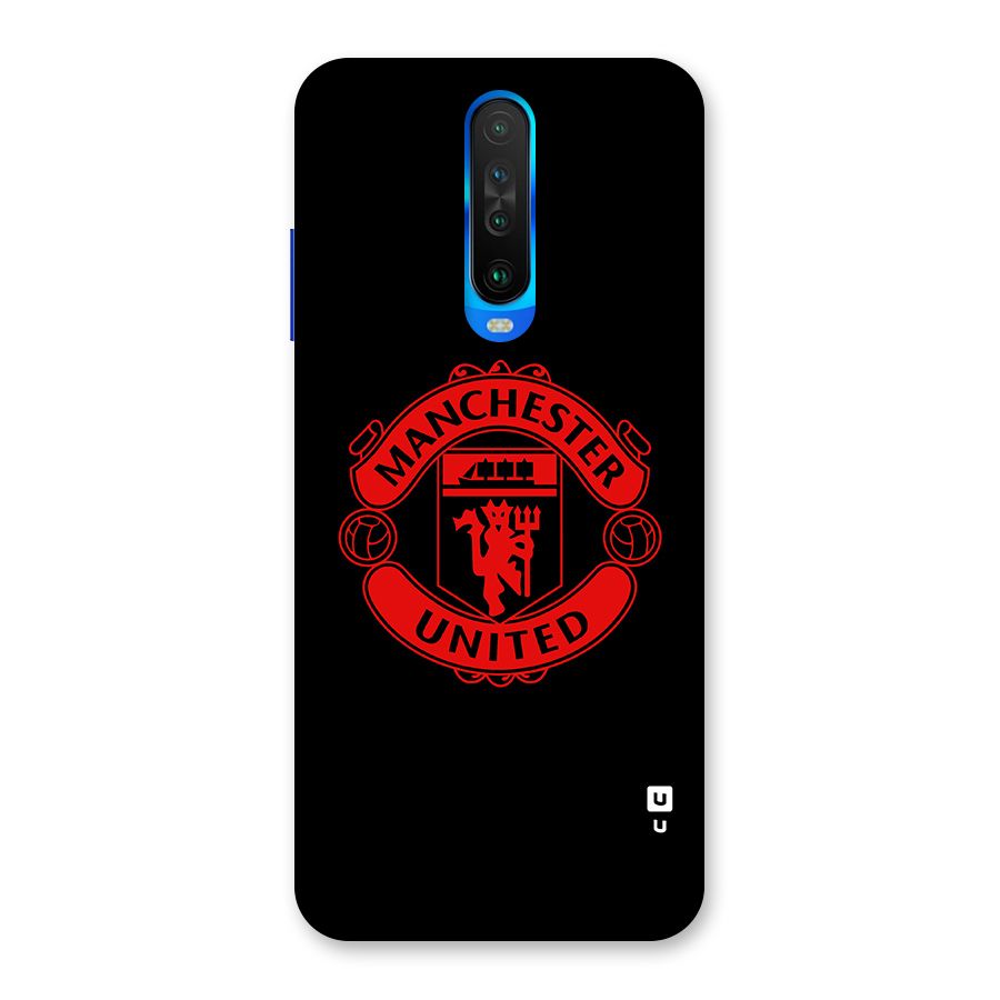 Bold Mancheter United Back Case for Poco X2
