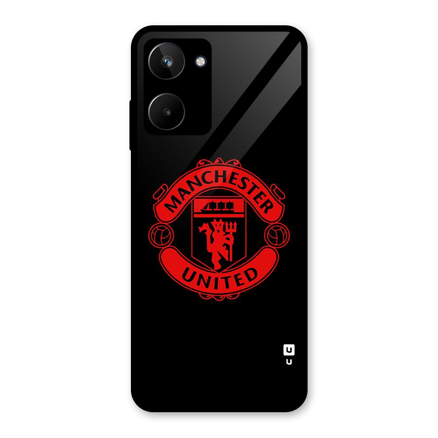 Bold Mancheter United Glass Back Case for Realme 10