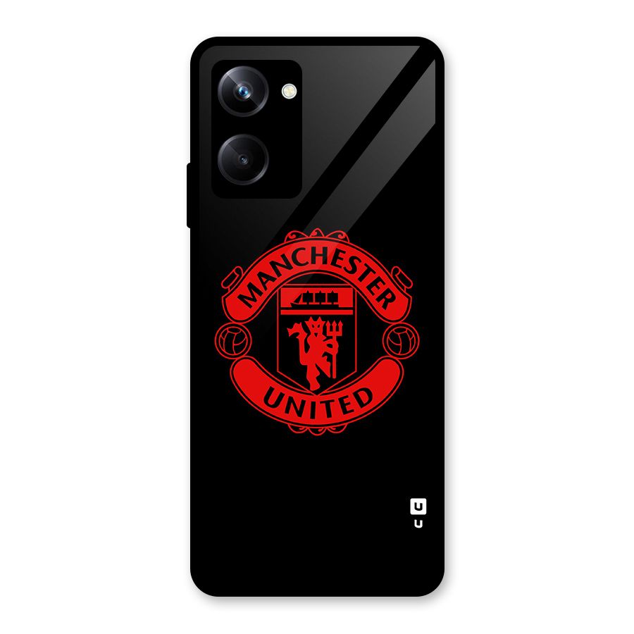Bold Mancheter United Glass Back Case for Realme 10 Pro