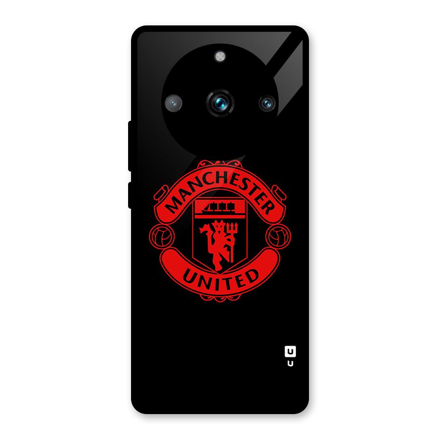 Bold Mancheter United Glass Back Case for Realme 11 Pro Plus