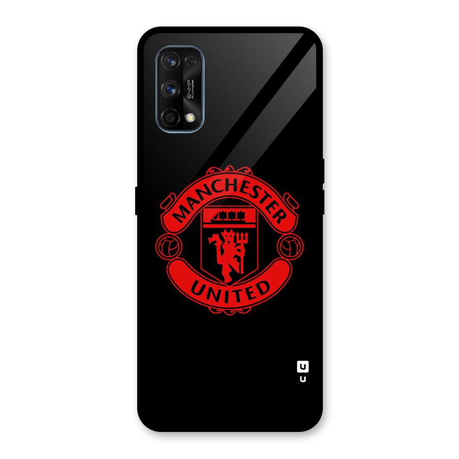 Bold Mancheter United Glass Back Case for Realme 7 Pro