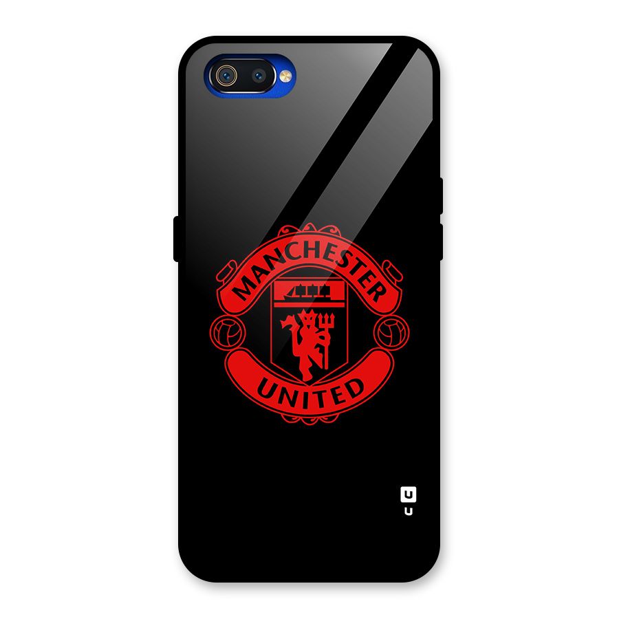 Bold Mancheter United Glass Back Case for Realme C2