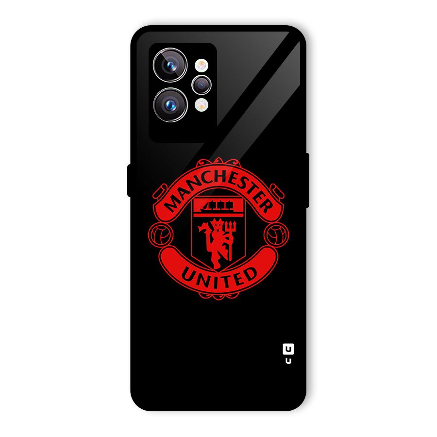 Bold Mancheter United Glass Back Case for Realme GT2 Pro
