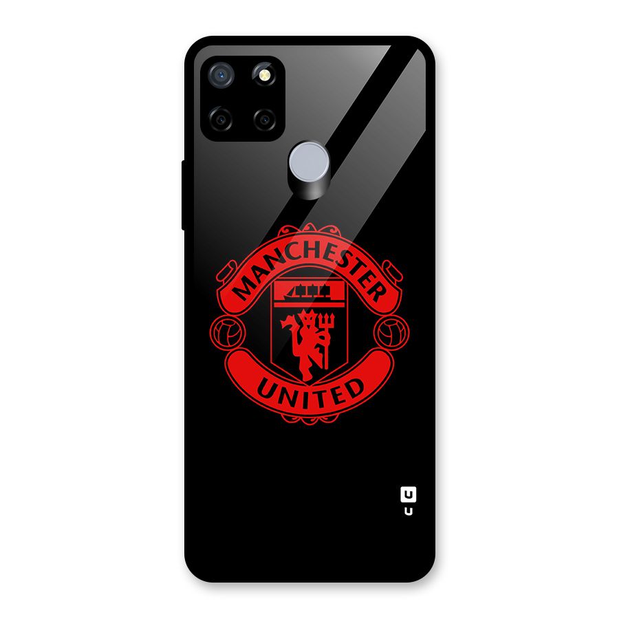 Bold Mancheter United Glass Back Case for Realme Narzo 30A