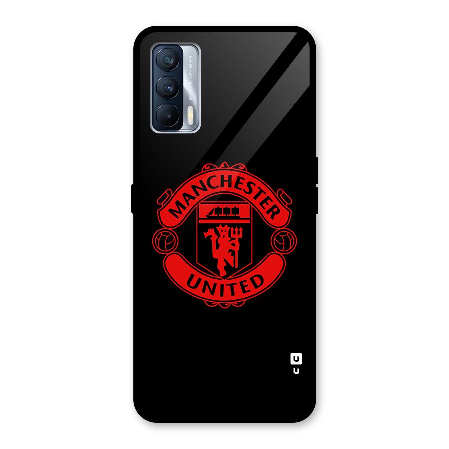 Bold Mancheter United Glass Back Case for Realme X7