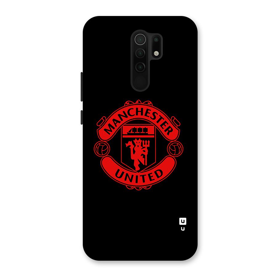 Bold Mancheter United Glass Back Case for Redmi 9 Prime