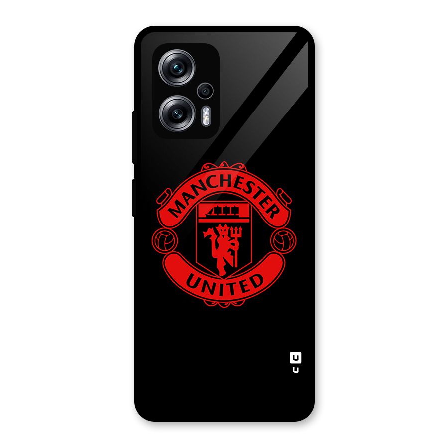 Bold Mancheter United Glass Back Case for Redmi K50i