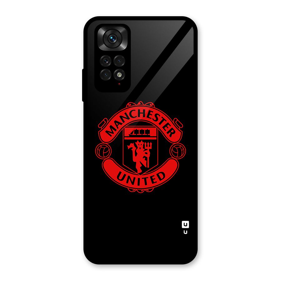 Bold Mancheter United Glass Back Case for Redmi Note 11