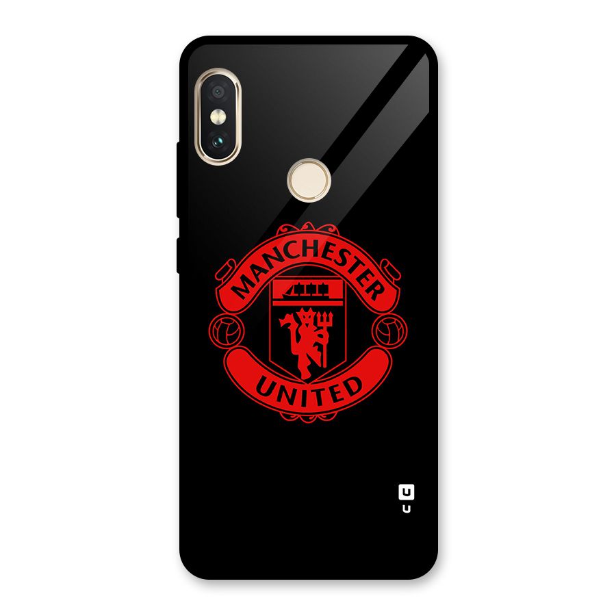 Bold Mancheter United Glass Back Case for Redmi Note 5 Pro