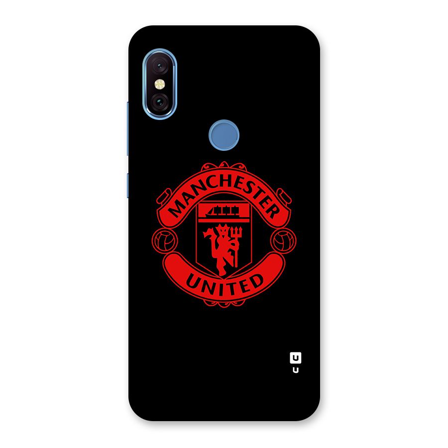 Bold Mancheter United Back Case for Redmi Note 6 Pro