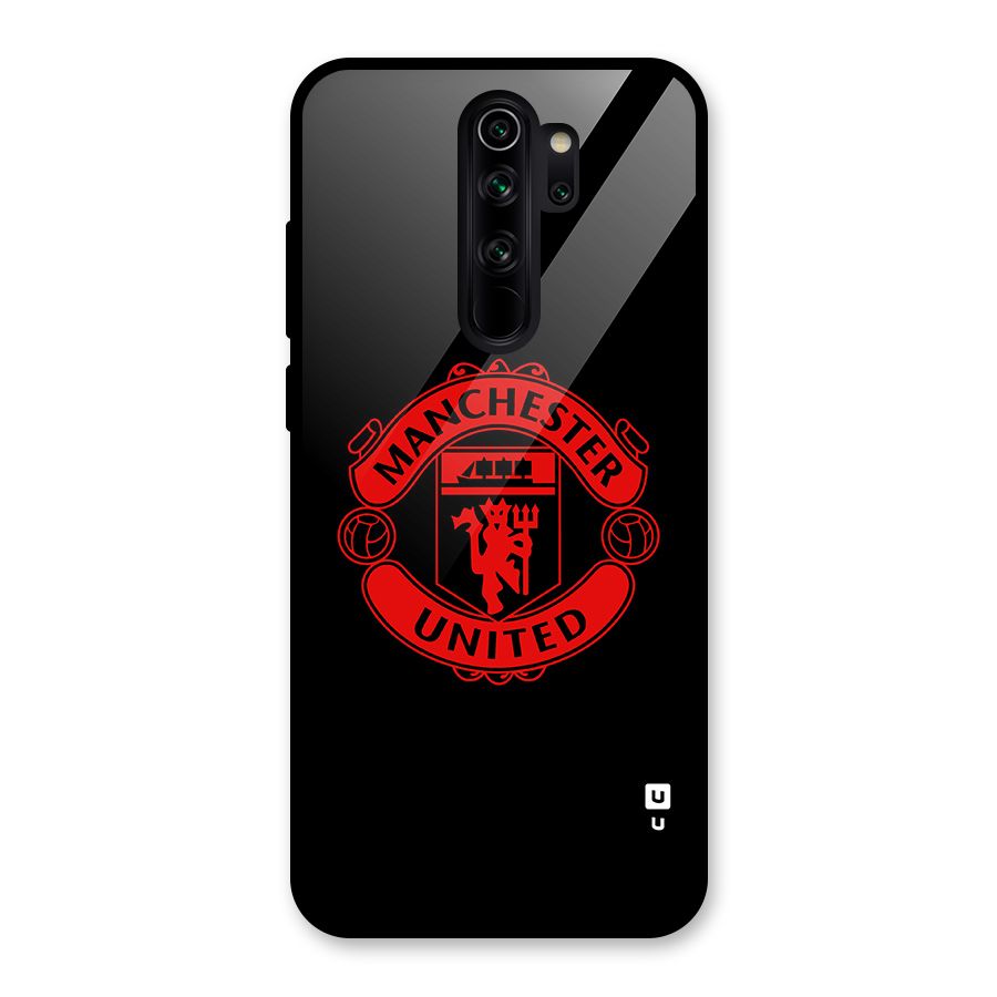 Bold Mancheter United Glass Back Case for Redmi Note 8 Pro