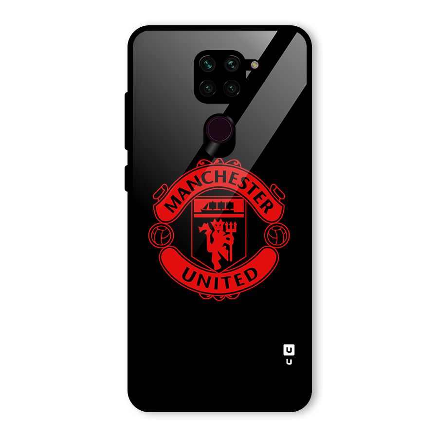 Bold Mancheter United Glass Back Case for Redmi Note 9