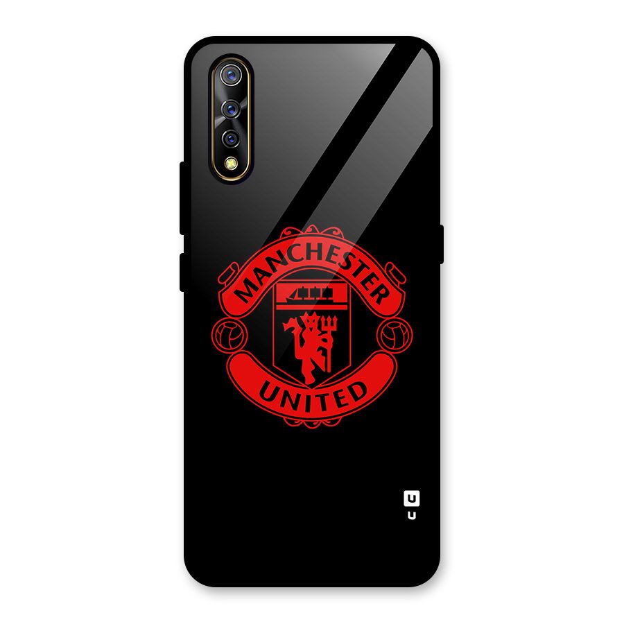 Bold Mancheter United Glass Back Case for Vivo S1