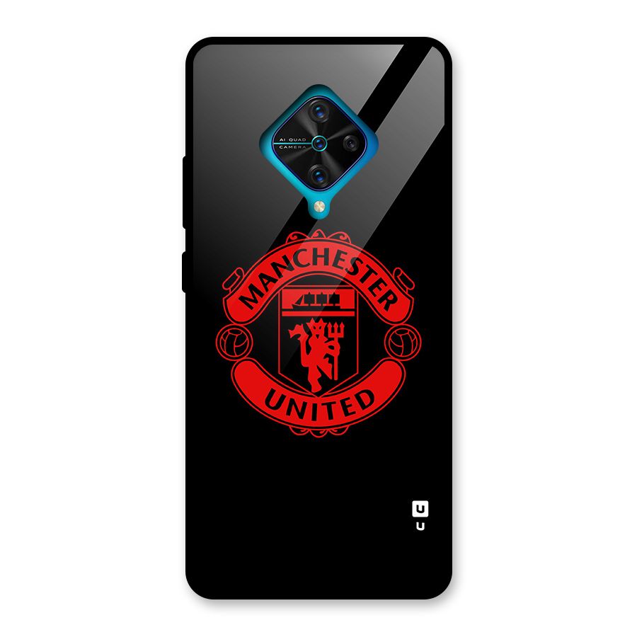 Bold Mancheter United Glass Back Case for Vivo S1 Pro
