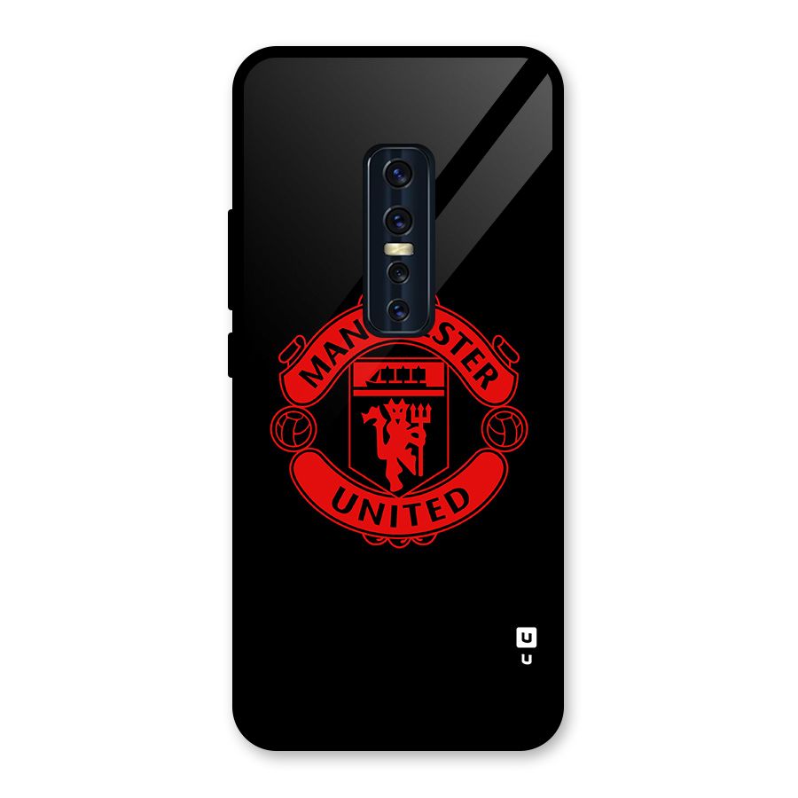 Bold Mancheter United Glass Back Case for Vivo V17 Pro