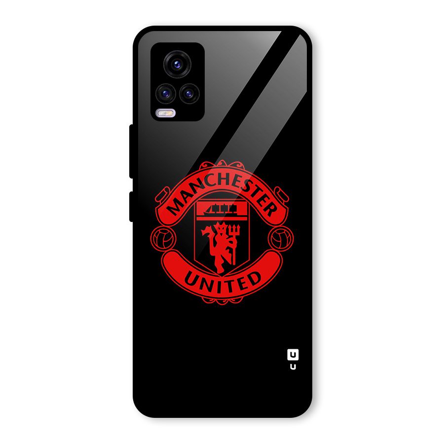 Bold Mancheter United Glass Back Case for Vivo V20 2021