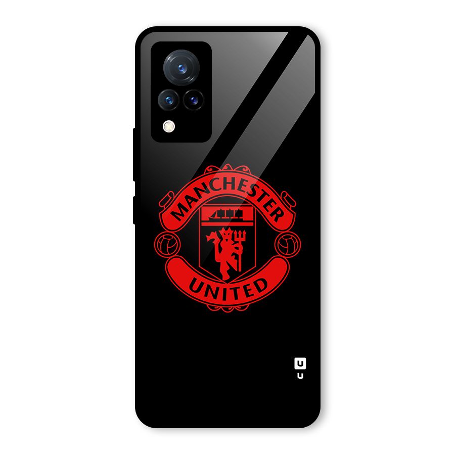Bold Mancheter United Glass Back Case for Vivo V21 5G