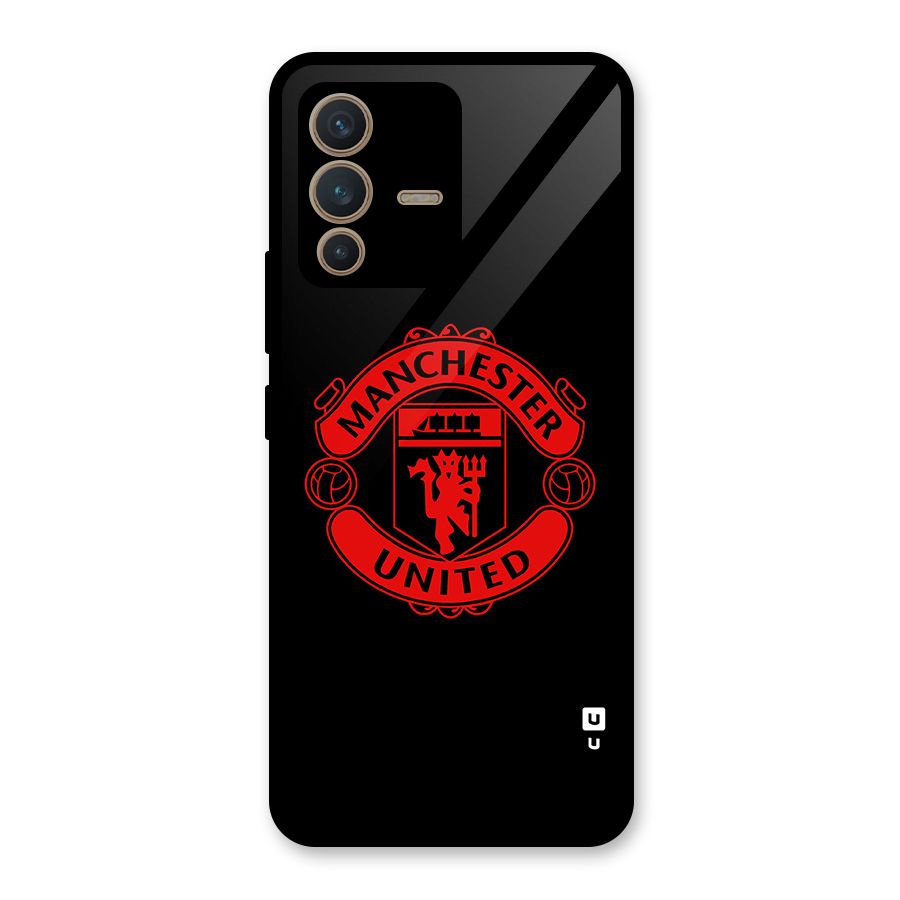 Bold Mancheter United Glass Back Case for Vivo V23 5G