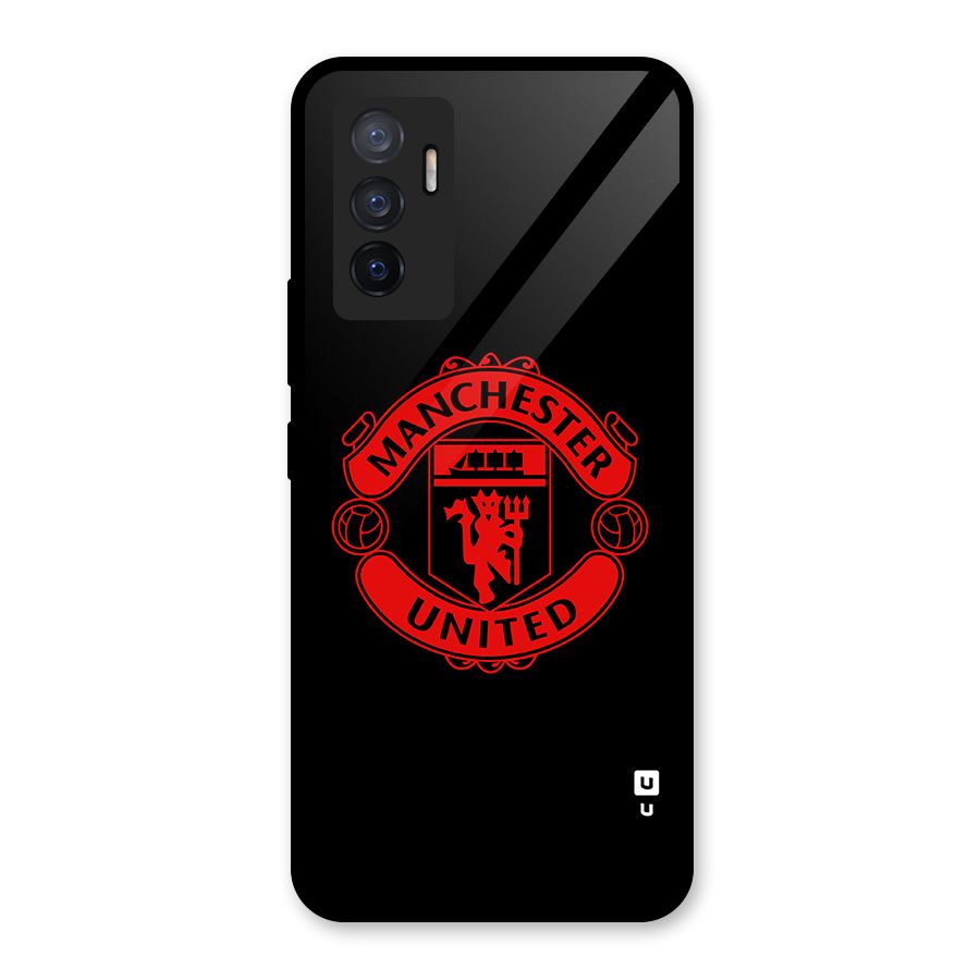 Bold Mancheter United Glass Back Case for Vivo V23e