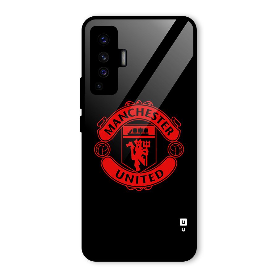 Bold Mancheter United Glass Back Case for Vivo X50