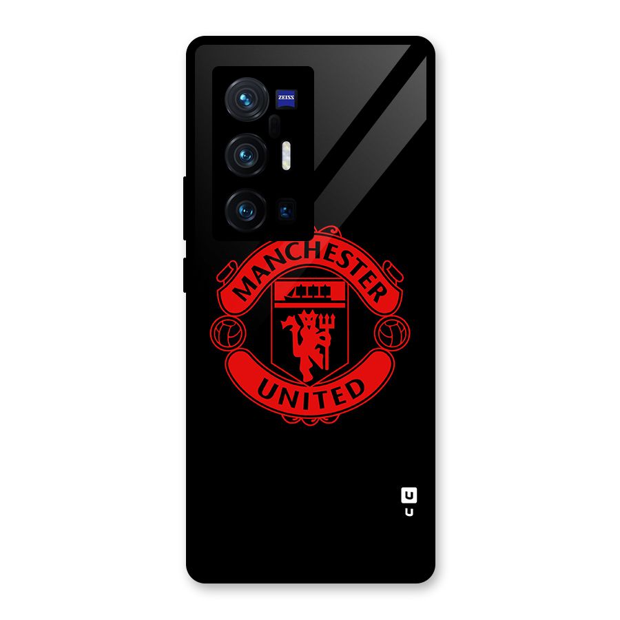 Bold Mancheter United Glass Back Case for Vivo X70 Pro Plus