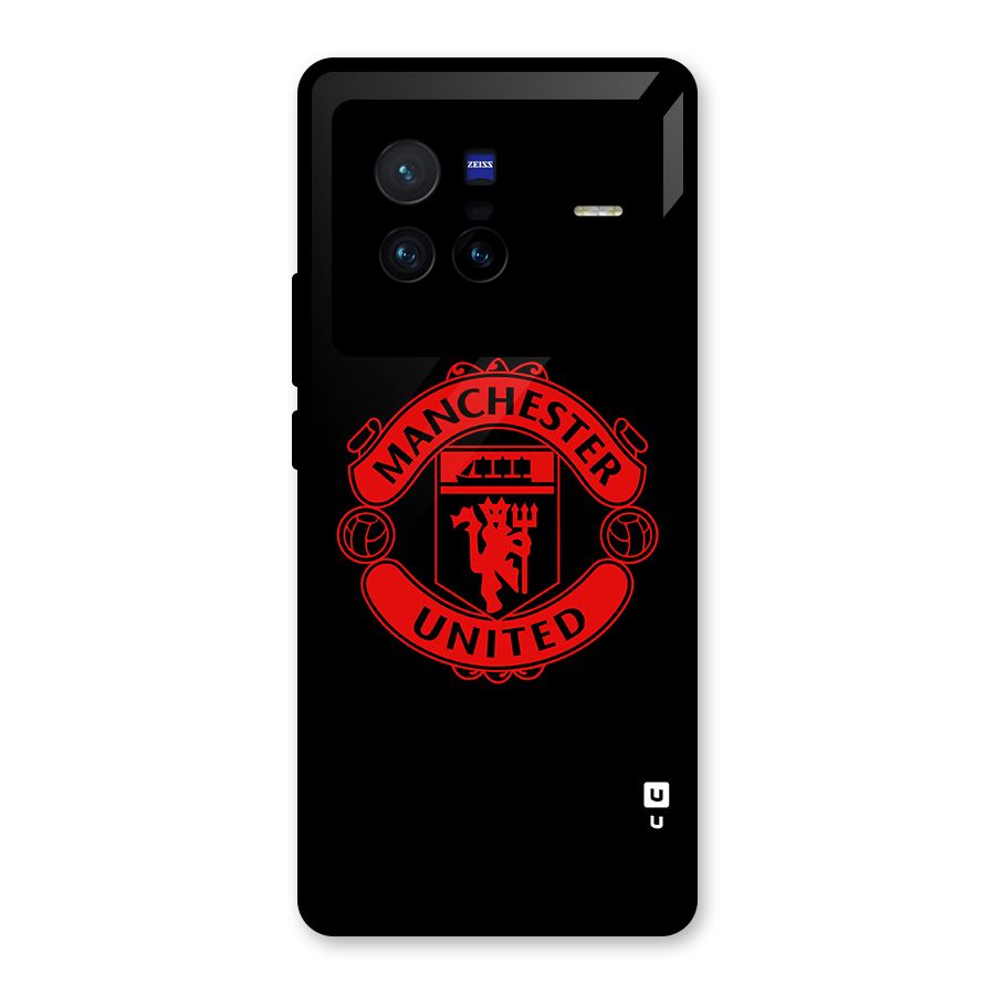 Bold Mancheter United Glass Back Case for Vivo X80