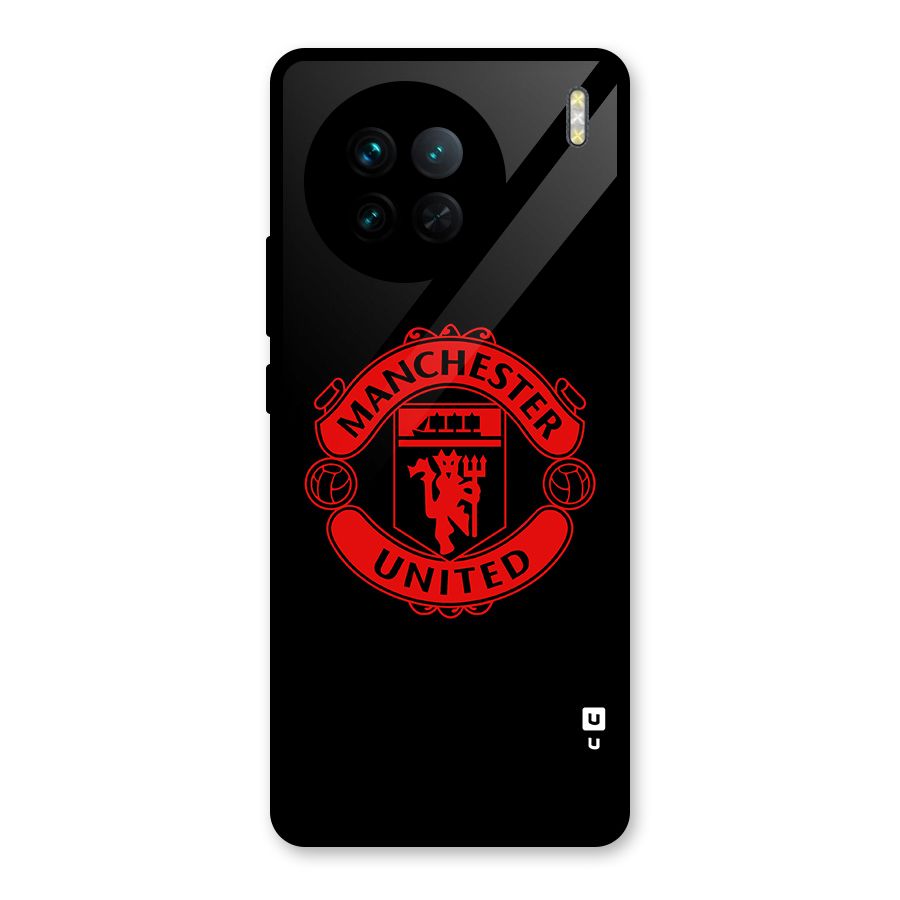 Bold Mancheter United Glass Back Case for Vivo X90