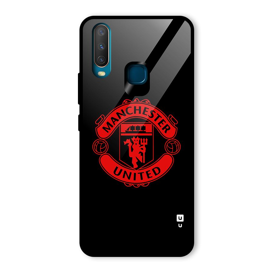 Bold Mancheter United Glass Back Case for Vivo Y17