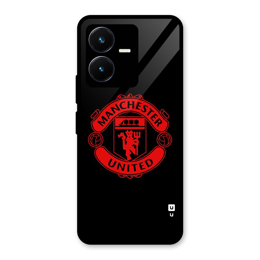 Bold Mancheter United Glass Back Case for Vivo Y22