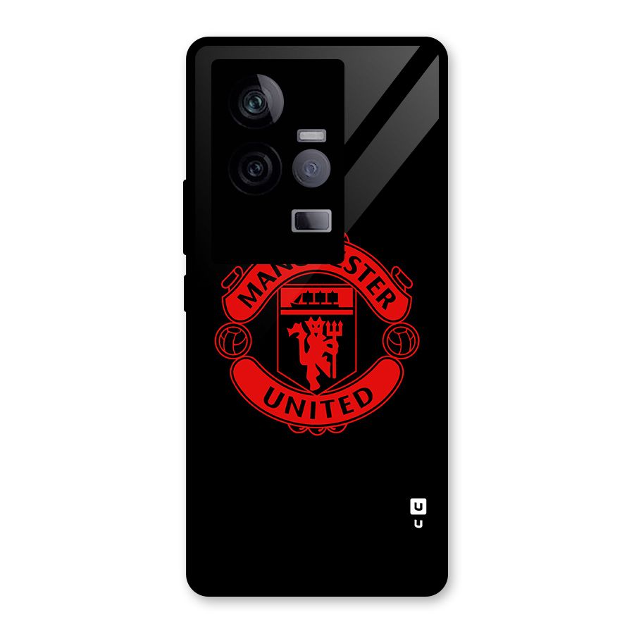 Bold Mancheter United Glass Back Case for Vivo iQOO 11 5G