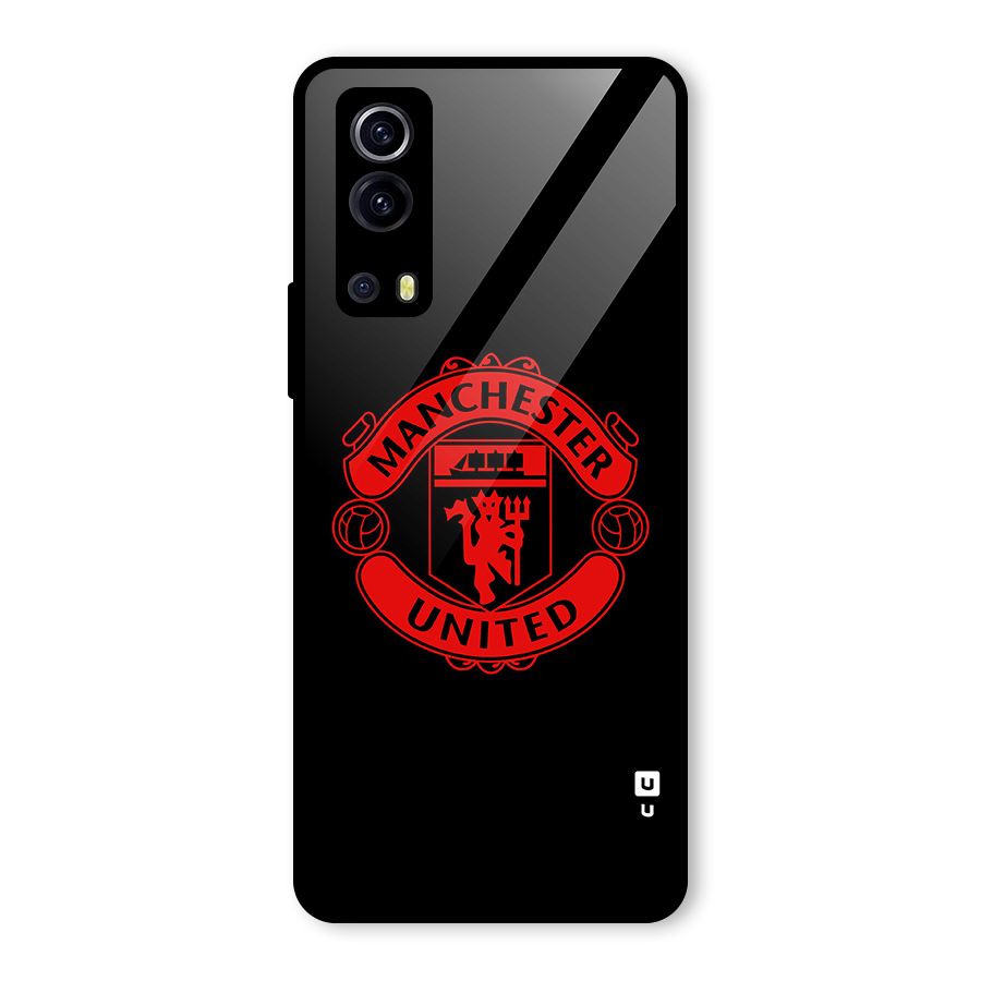 Bold Mancheter United Glass Back Case for Vivo iQOO Z3