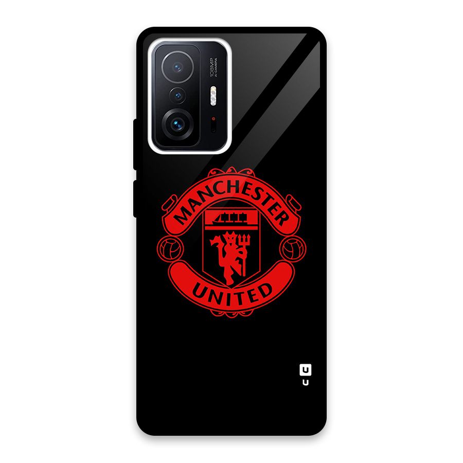 Bold Mancheter United Glass Back Case for Xiaomi 11T Pro