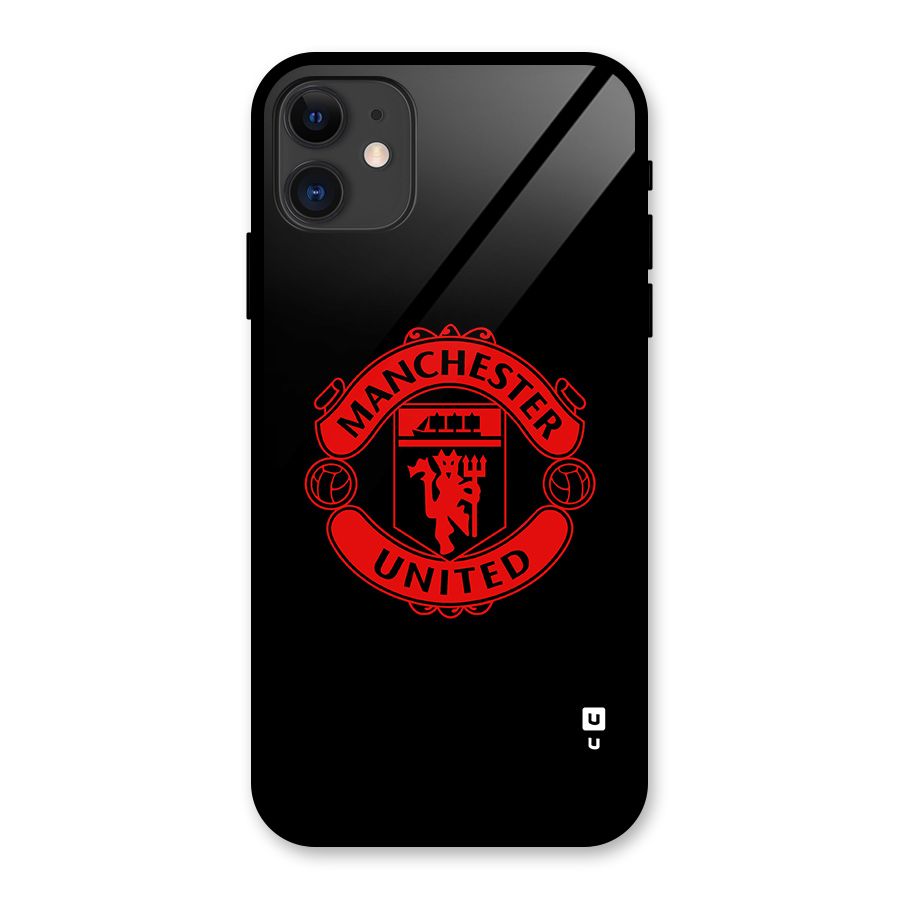 Bold Mancheter United Glass Back Case for iPhone 11