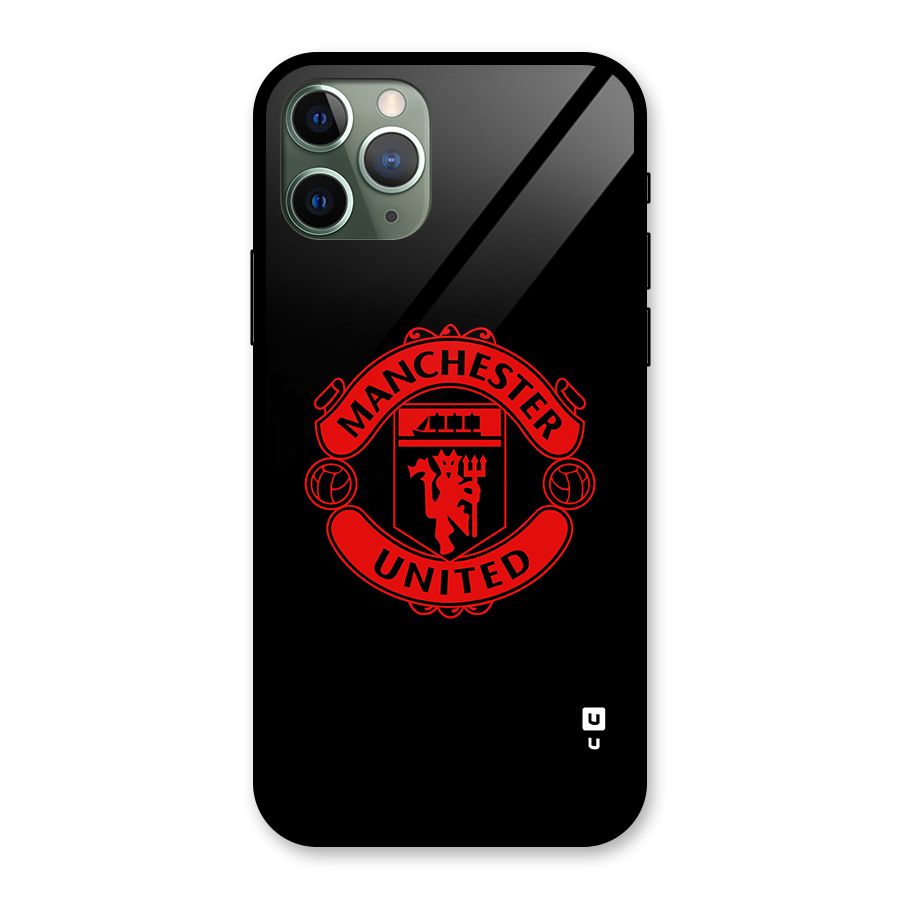 Bold Mancheter United Glass Back Case for iPhone 11 Pro