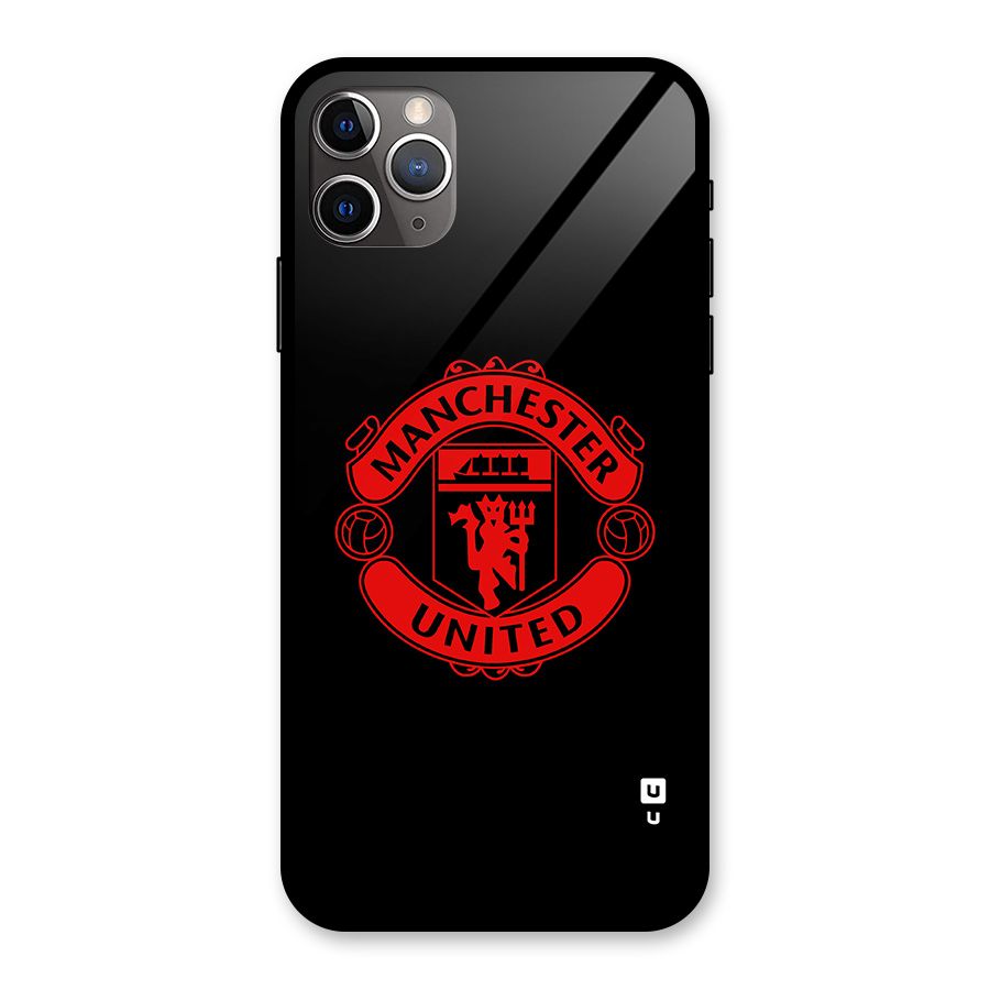 Bold Mancheter United Glass Back Case for iPhone 11 Pro Max