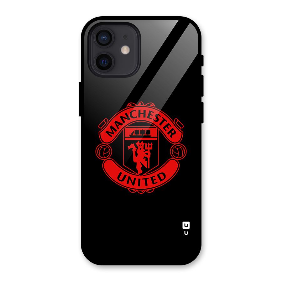 Bold Mancheter United Glass Back Case for iPhone 12