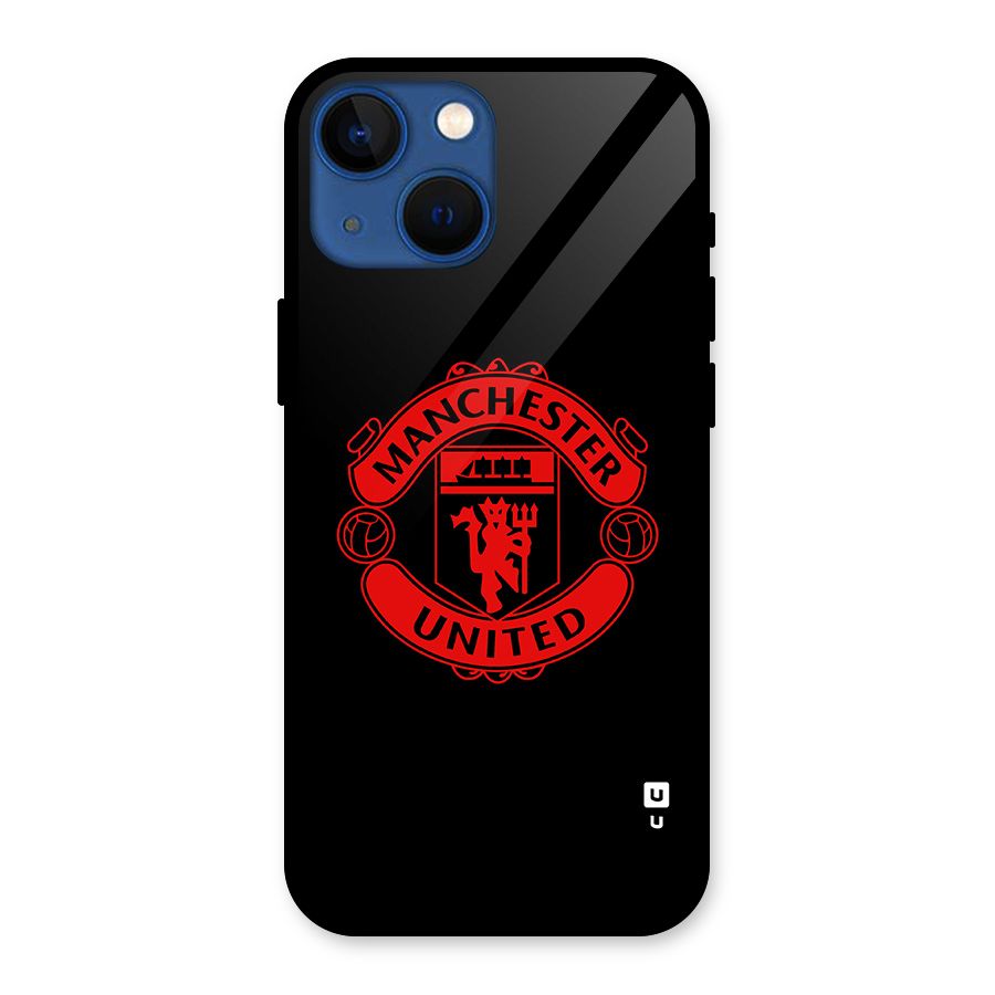 Bold Mancheter United Glass Back Case for iPhone 13 Mini