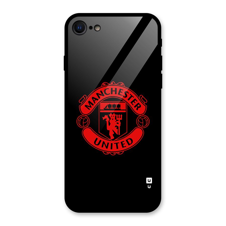 Bold Mancheter United Glass Back Case for iPhone 7