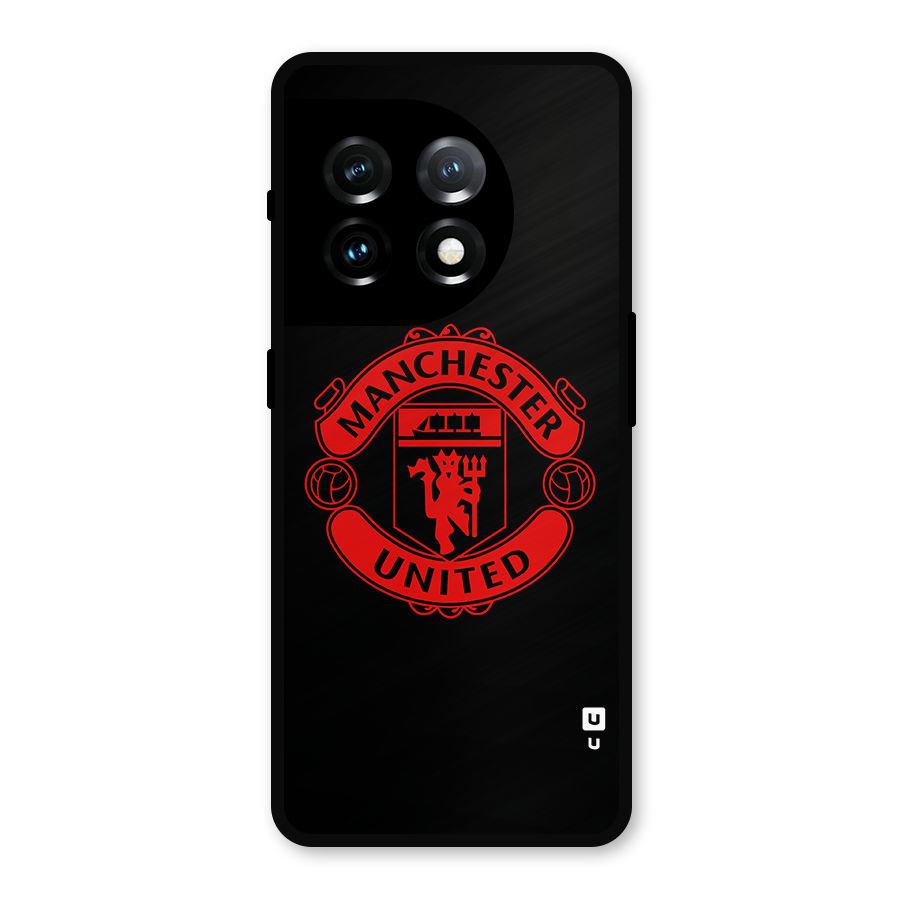 Bold Mancheter United Metal Back Case for OnePlus 11