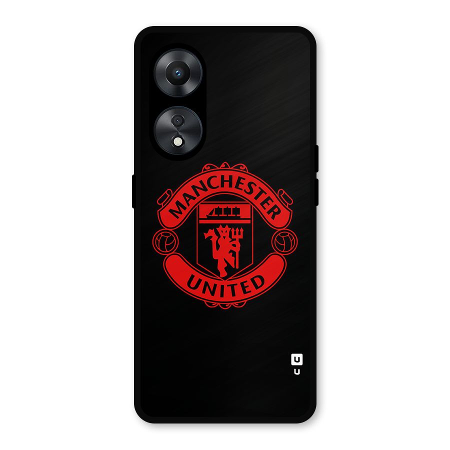 Bold Mancheter United Metal Back Case for Oppo A78