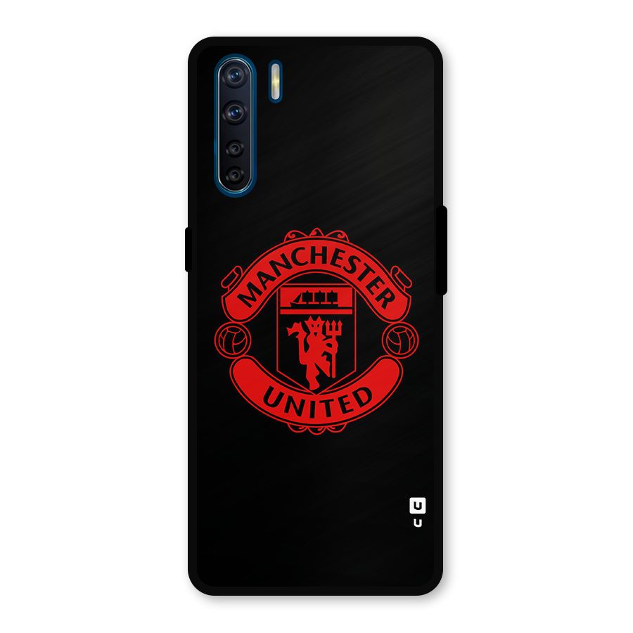 Bold Mancheter United Metal Back Case for Oppo F15