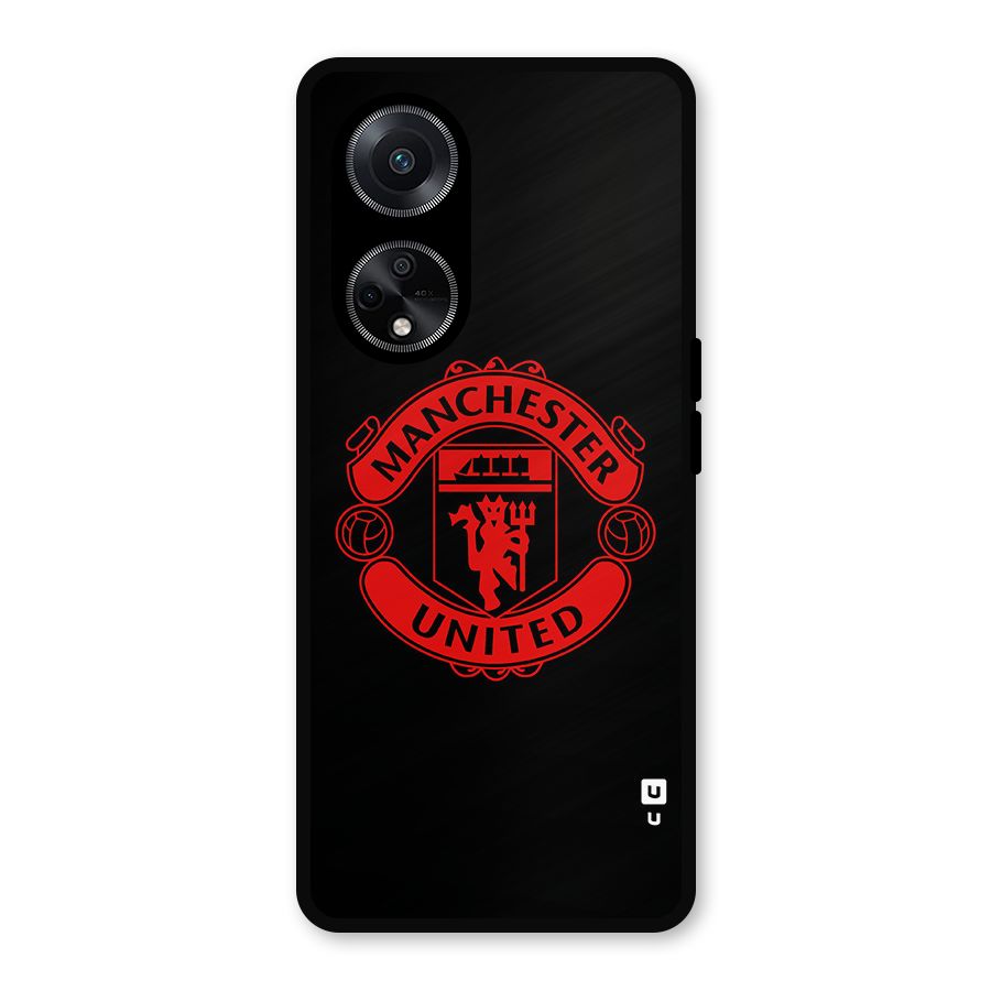 Bold Mancheter United Metal Back Case for Oppo F23