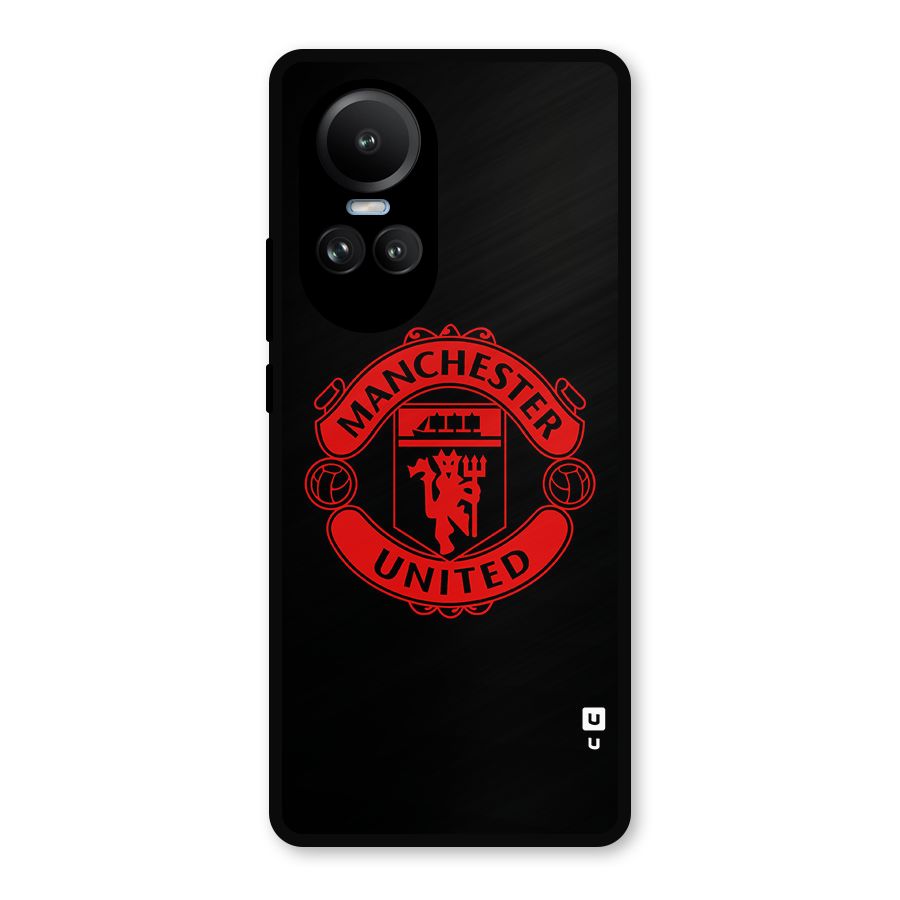 Bold Mancheter United Metal Back Case for Oppo Reno10