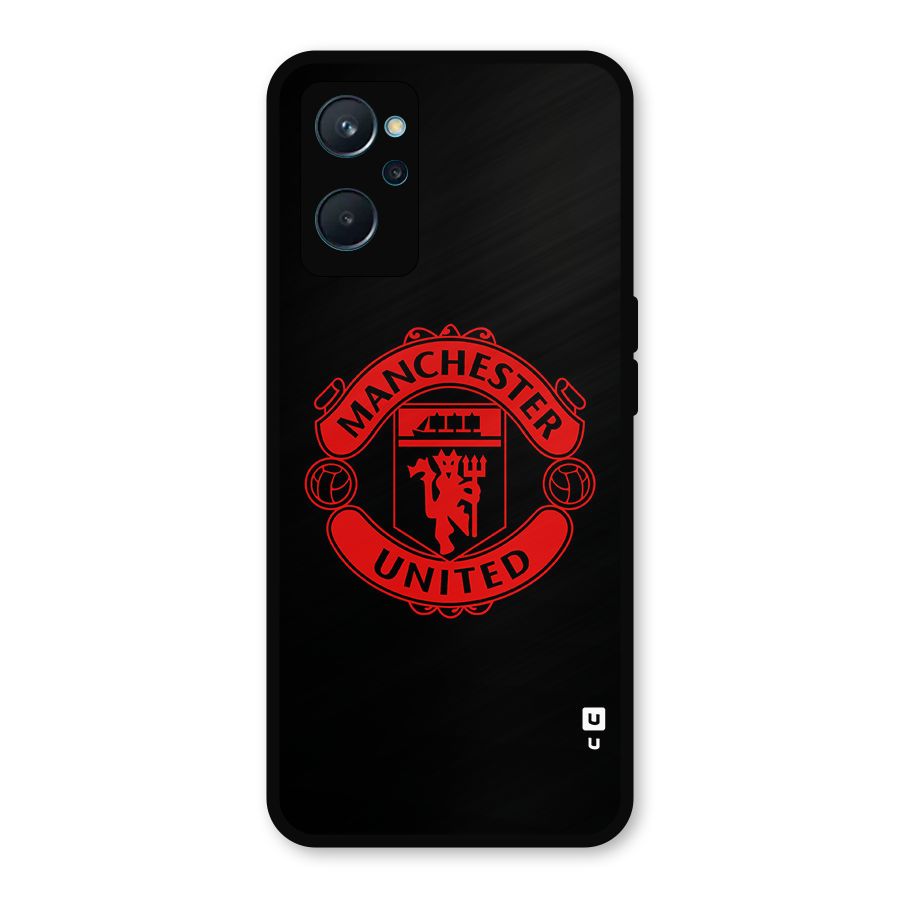 Bold Mancheter United Metal Back Case for Realme 9i