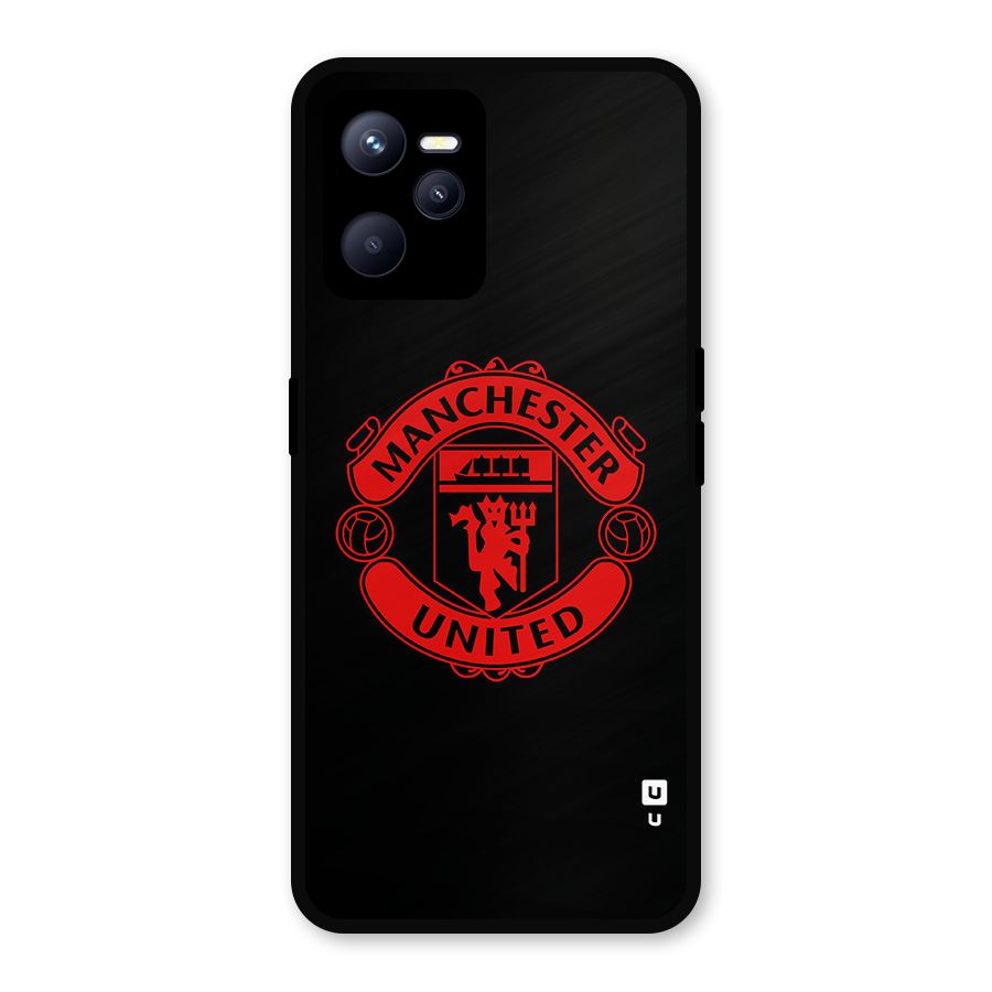 Bold Mancheter United Metal Back Case for Realme C35