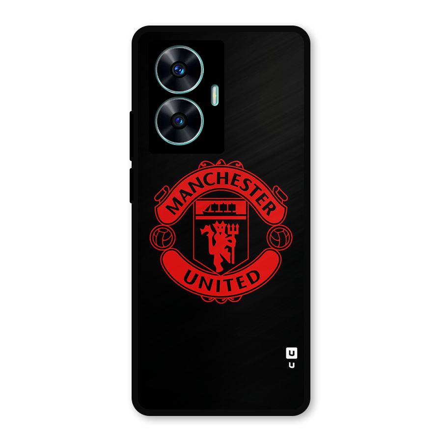 Bold Mancheter United Metal Back Case for Realme Narzo N55