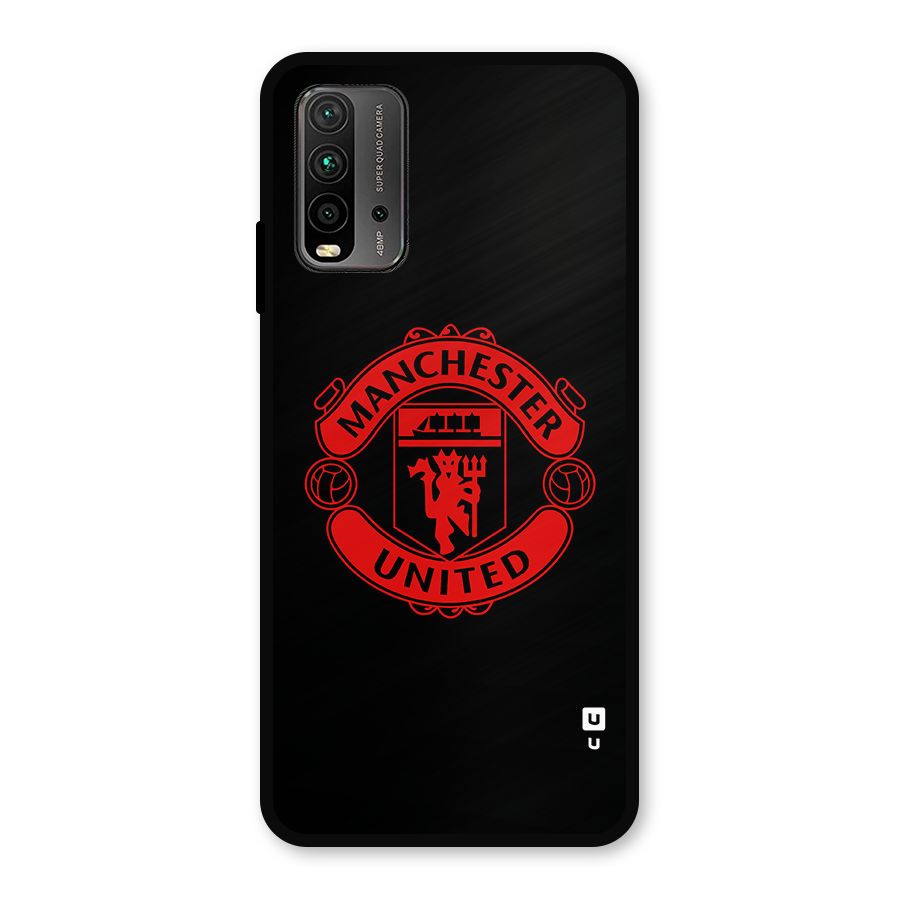 Bold Mancheter United Metal Back Case for Redmi 9 Power