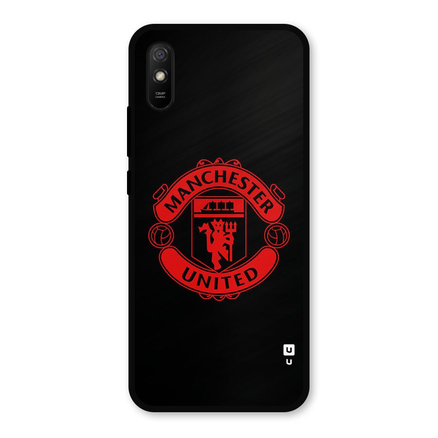 Bold Mancheter United Metal Back Case for Redmi 9a